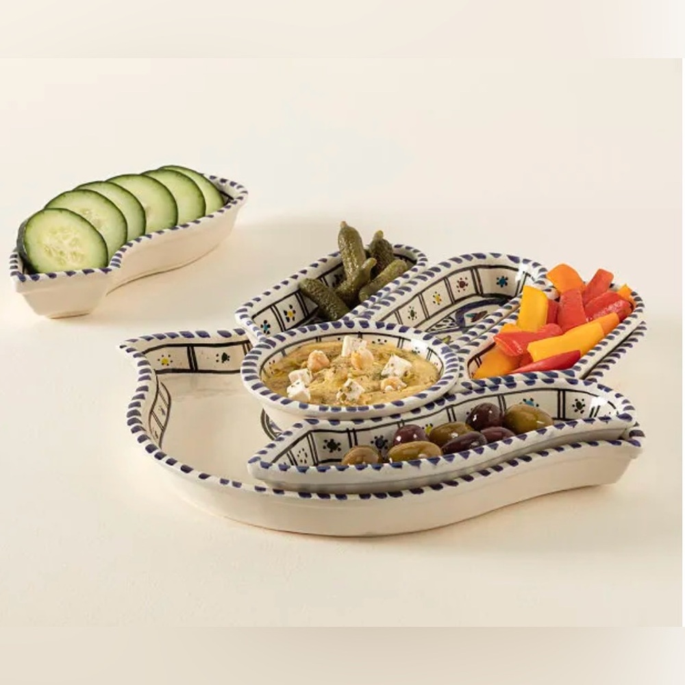 KAMSAH HAND PLATE Set and Serving Platter